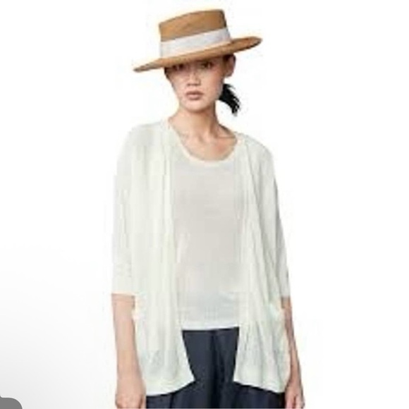 J. Jill Sweaters - NWT J. Jill Love Linen White Cardigan Large